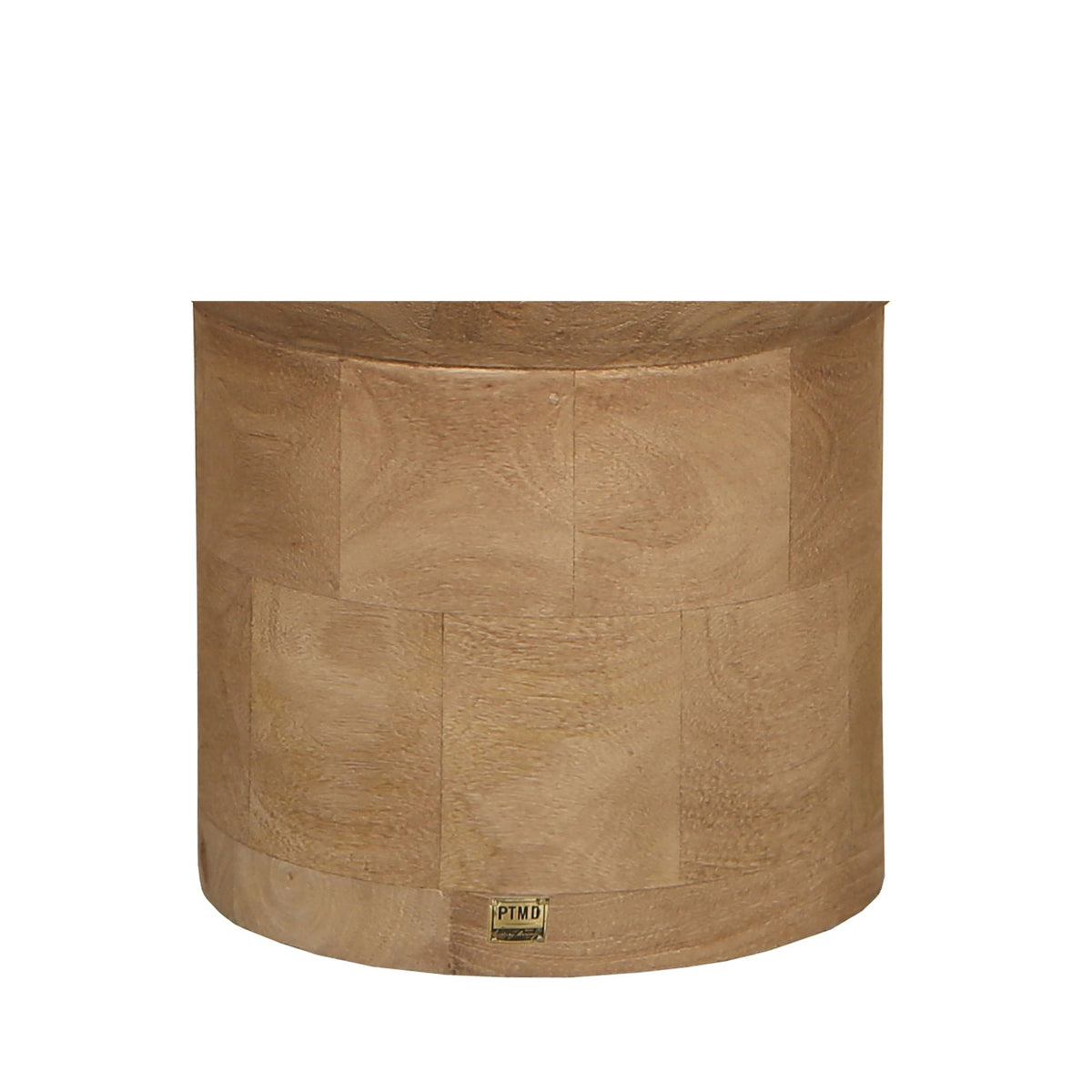 Tavolino rotondo Erno in legno di mango naturale PTMD