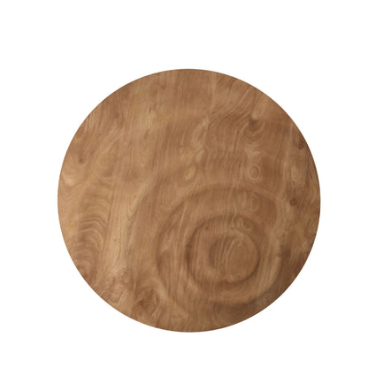 Pannello da parete rotondo Mattin Legno di mango Naturale Piccolo PTMD