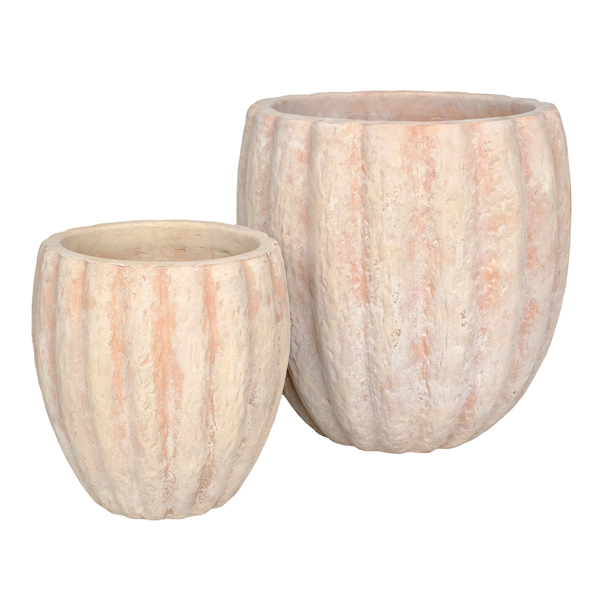 Set di 2 vasi da fiori in terracotta Kendra PTMD