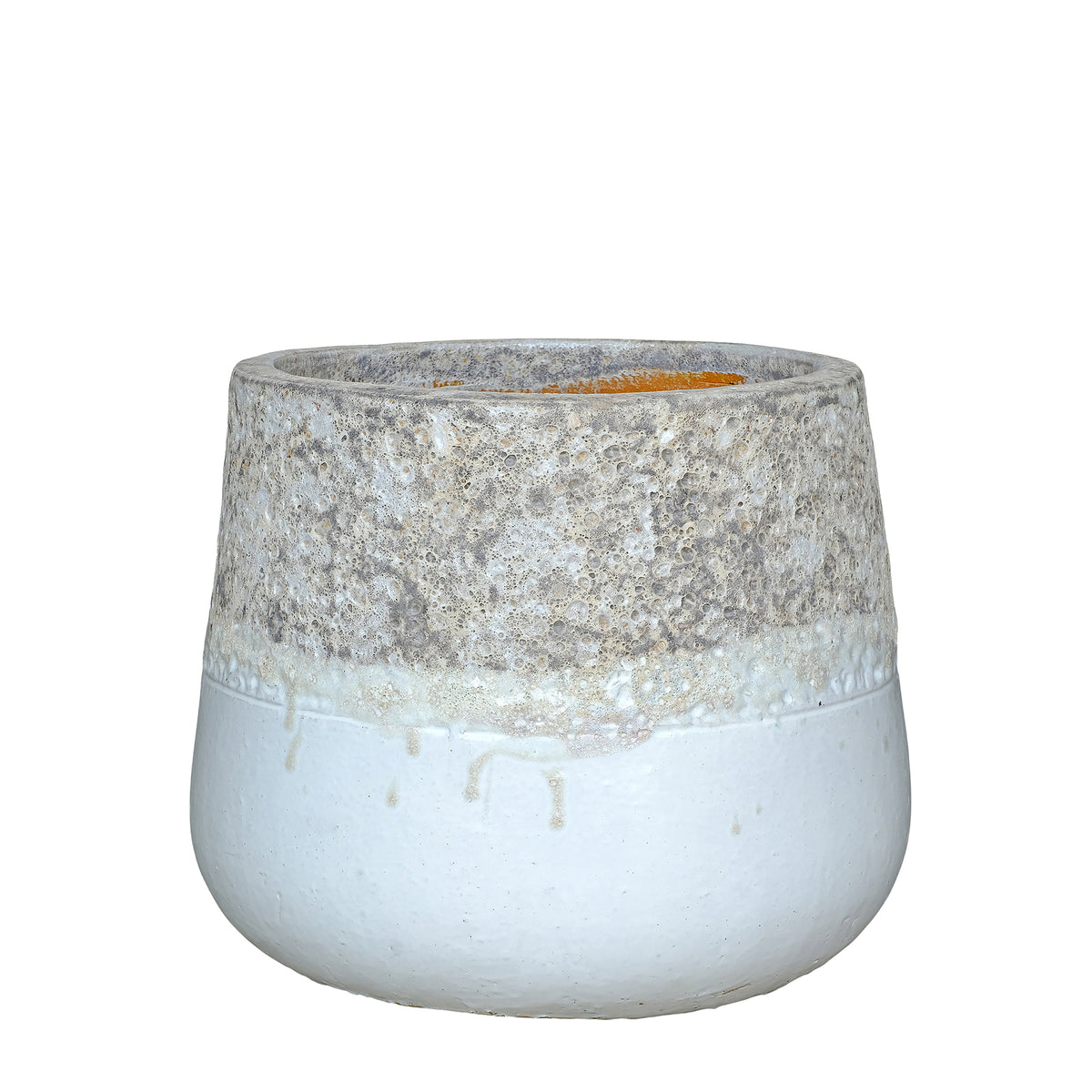 Vaso Lenz in Ceramica Bianca Testurizzata Piccolo PTMD
