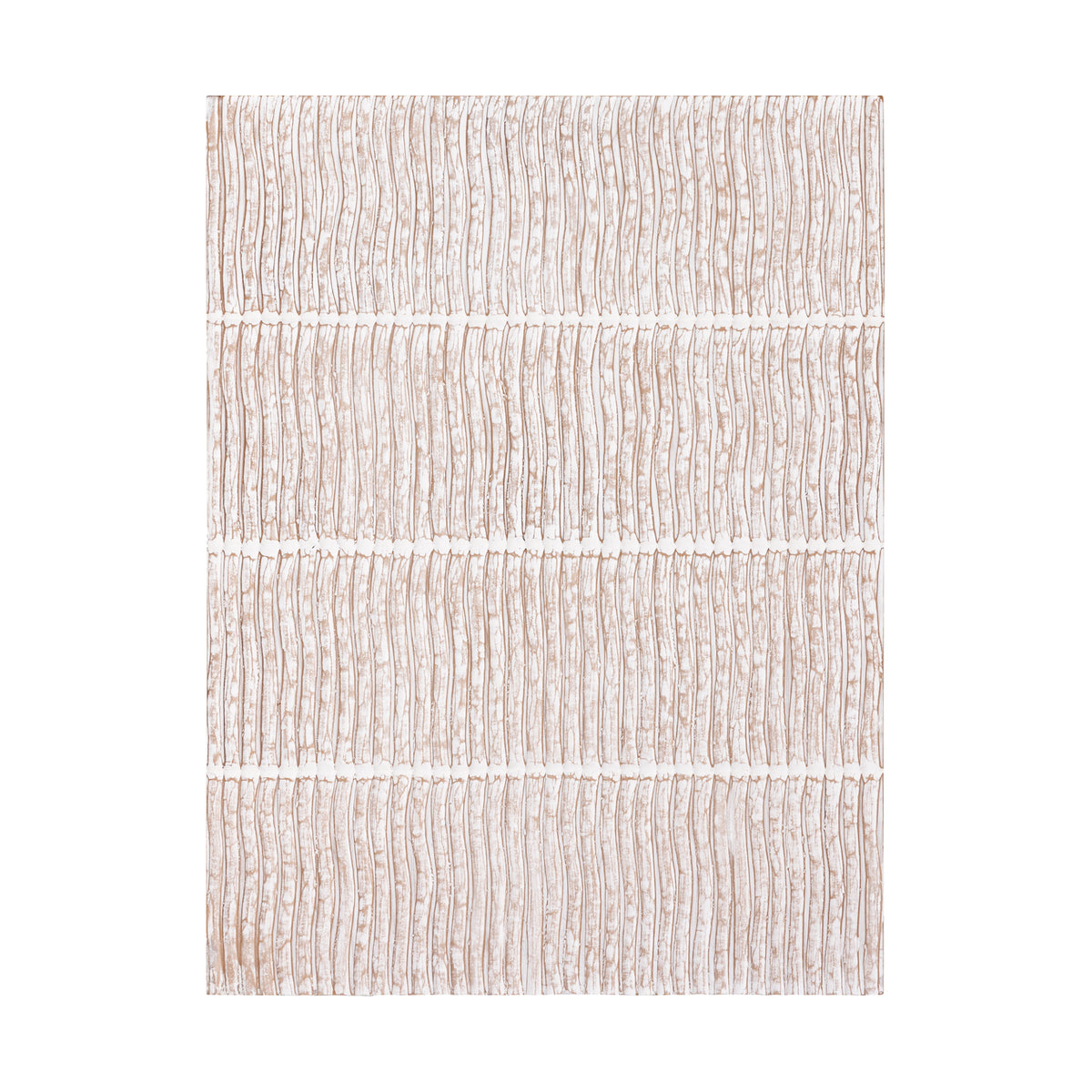 Pannello da parete Seline Bianco MDF Ondulato Piccolo PTMD