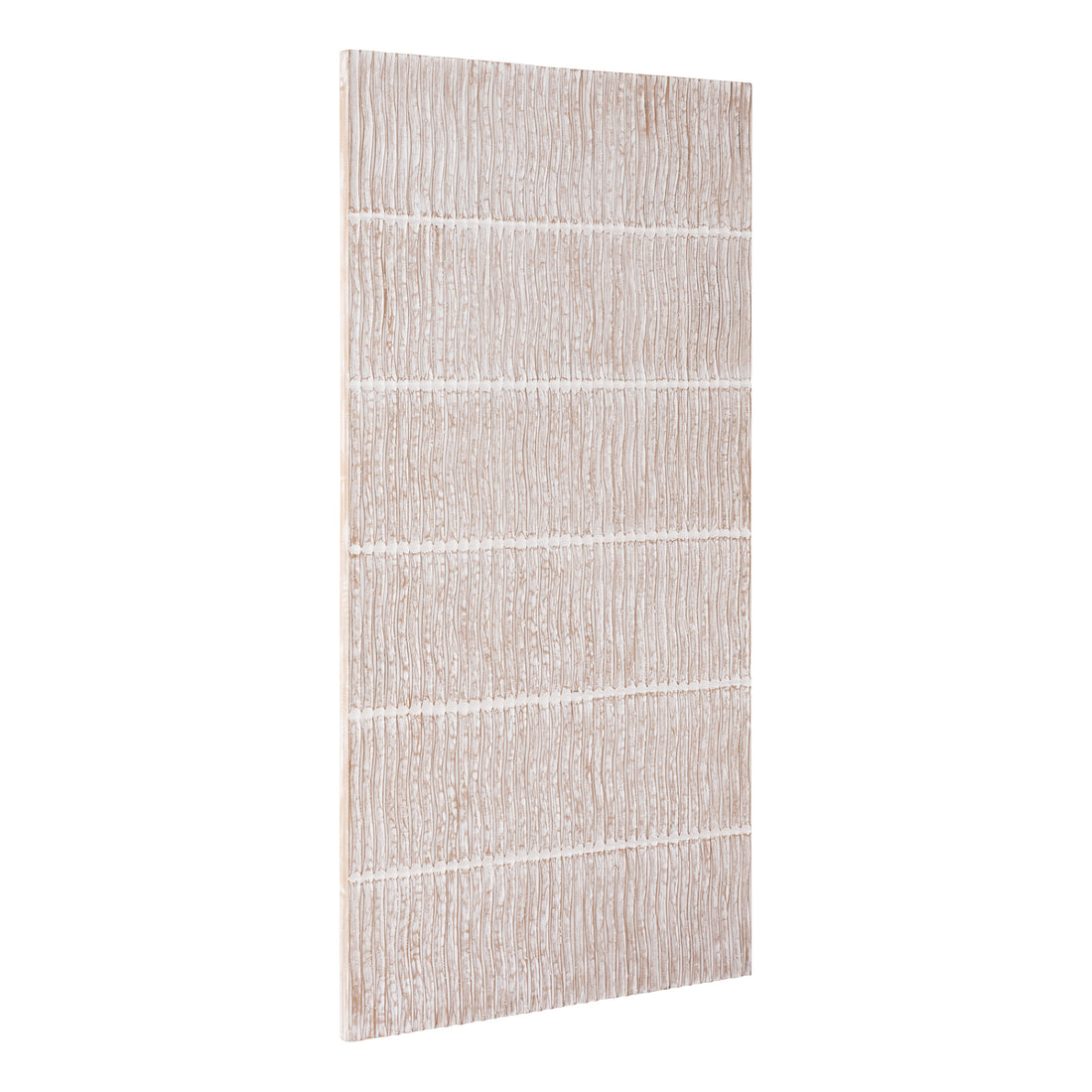 Pannello da parete Seline Bianco MDF Ondulato Grande PTMD