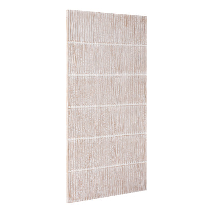 Pannello da parete Seline Bianco MDF Ondulato Grande PTMD