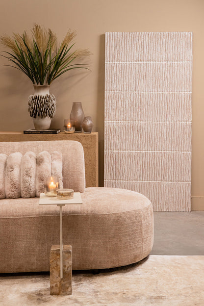 Pannello da parete Seline Bianco MDF Ondulato Grande PTMD