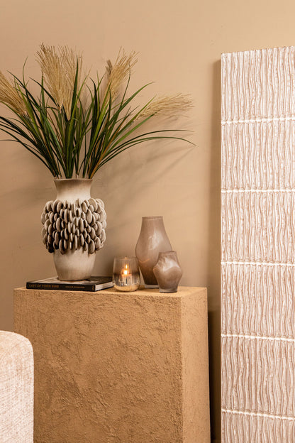 Pannello da parete Seline Bianco MDF Ondulato Grande PTMD