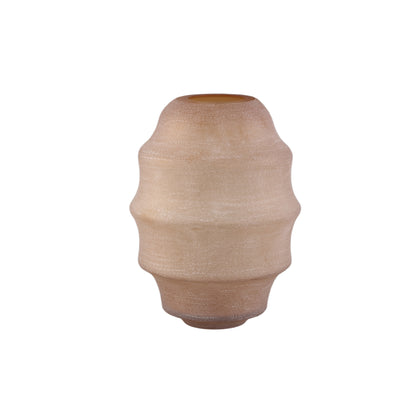 Vaso a strati Elladie Amber in vetro rotondo, PTMD alto