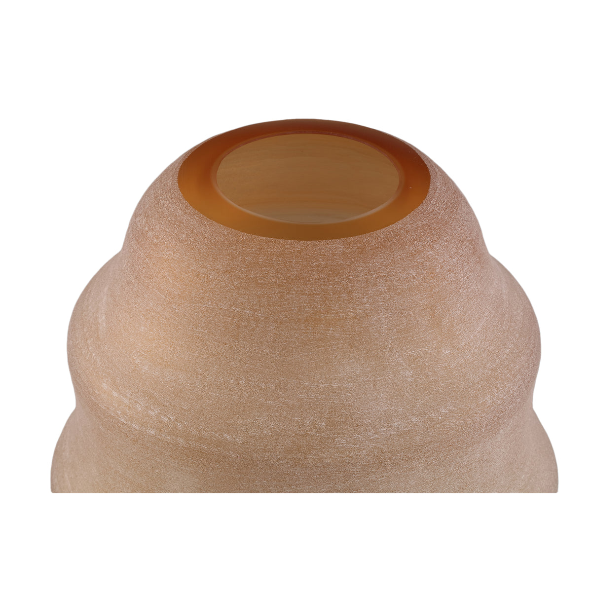 Vaso a strati Elladie Amber in vetro rotondo, PTMD alto