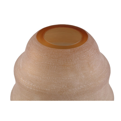 Vaso a strati Elladie Amber in vetro rotondo, PTMD alto