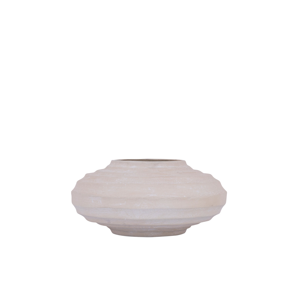 Kody Beige Stone Wash vaso a coste in alluminio fuso S PTMD