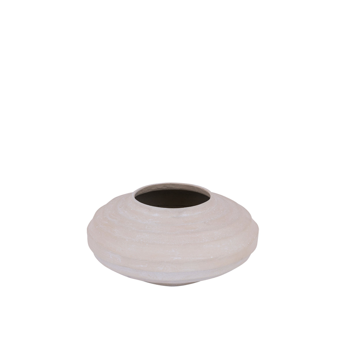 Kody Beige Stone Wash vaso a coste in alluminio fuso S PTMD
