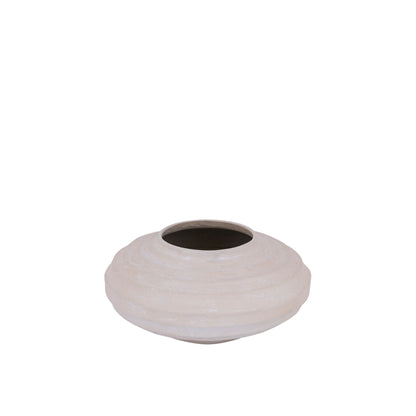 Kody Beige Stone Wash vaso a coste in alluminio fuso S PTMD