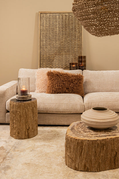 Kody Beige Stone Wash vaso a coste in alluminio fuso S PTMD