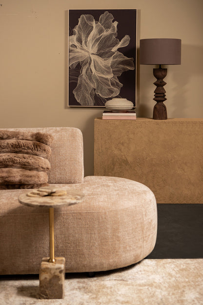Kody Beige Stone Wash vaso a coste in alluminio fuso S PTMD