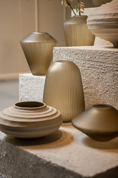 Kody Brown Stone Wash vaso a coste in alluminio fuso S PTMD