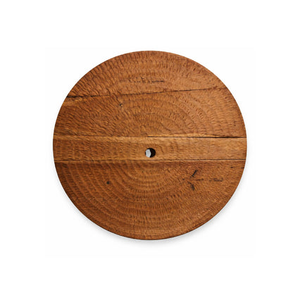 Pannello da parete Roch in teak naturale grezzo rotondo L PTMD