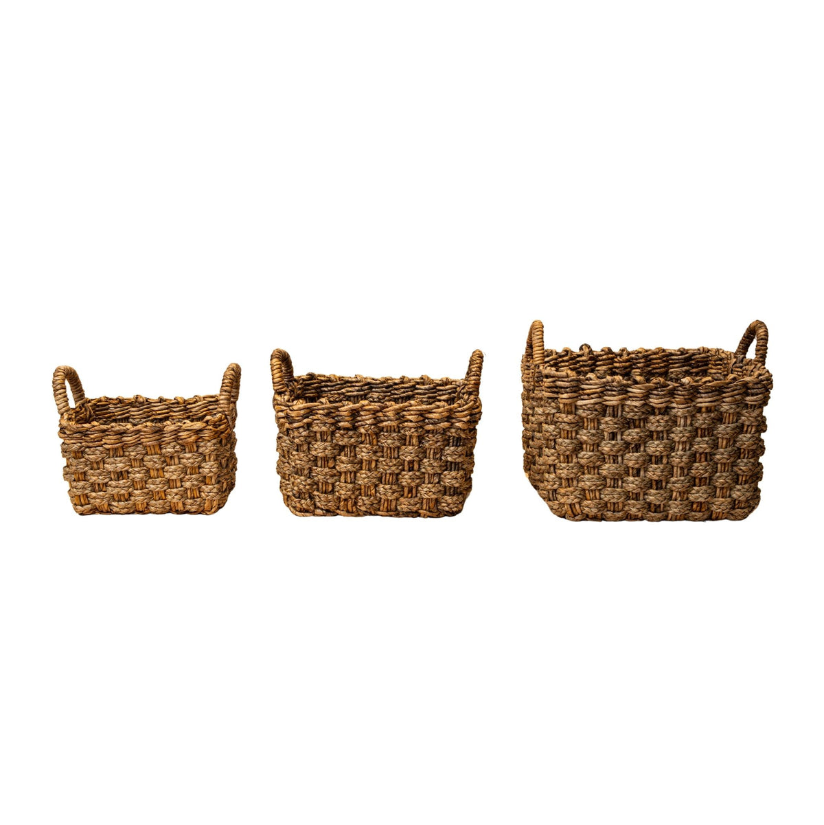 Set di 3 cesti rettangolari Keili in erba marina naturale PTMD