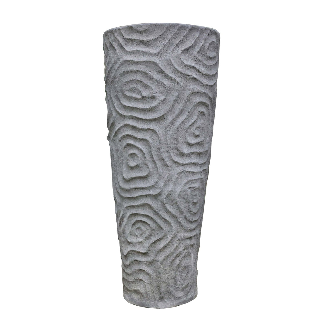 Beth Grey cemento vaso estremamente grande motivo organico L PTMD