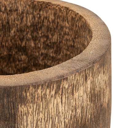 Vaso in legno di palma Jamez lusso extra piccolo Ø50x60 cm PTMD