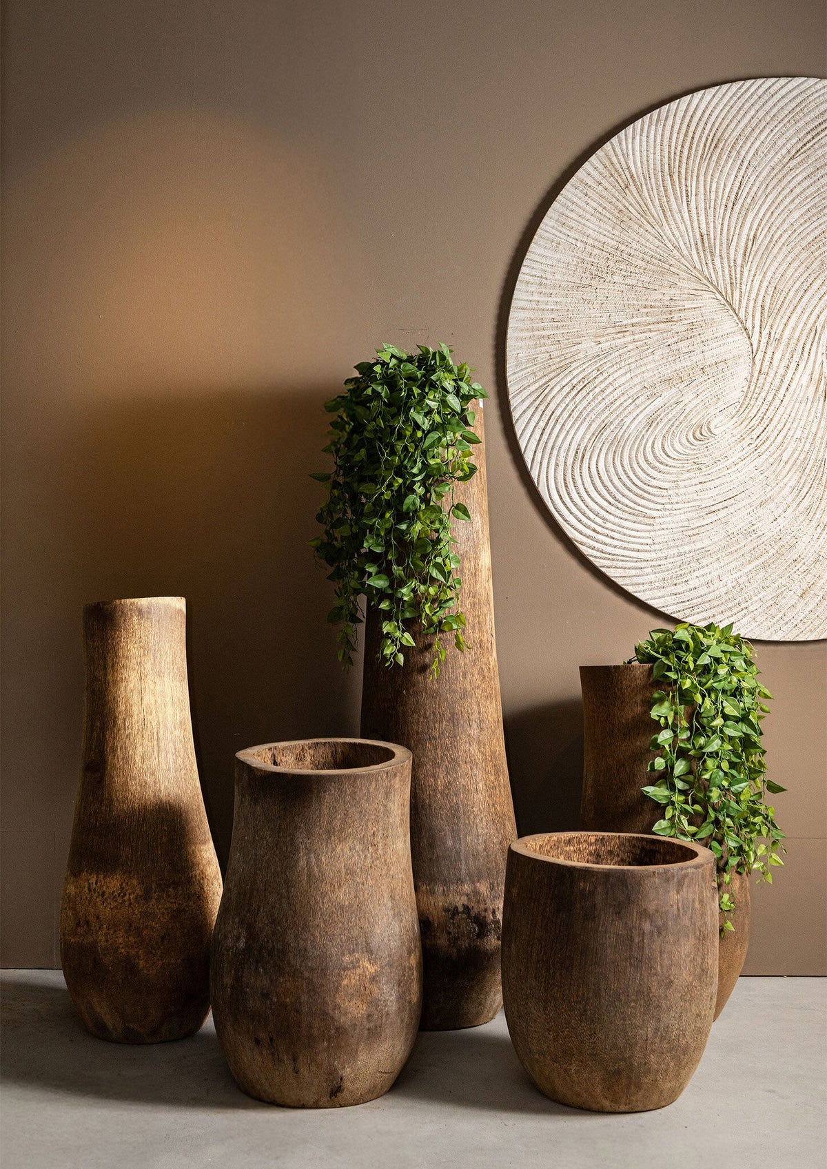 Vaso in legno di palma Jamez Lusso Large PTMD