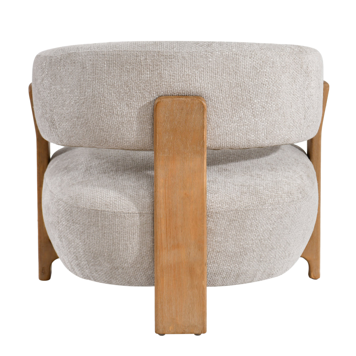 Poltrona Mire Cream Legacy 15 Grigio Tortora Legno di Caucciù PTMD