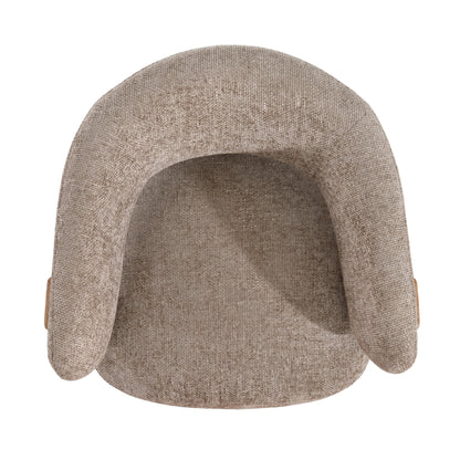 Poltrona Mire Taupe Legacy 3 Mink Legno di caucciù PTMD