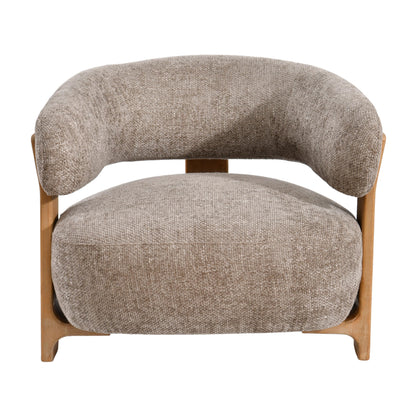 Poltrona Mire Taupe Legacy 3 Mink Legno di caucciù PTMD