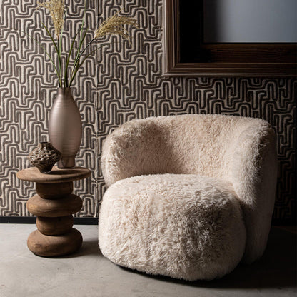 Poltrona Aphrodite Small Beige Nep Bond PTMD