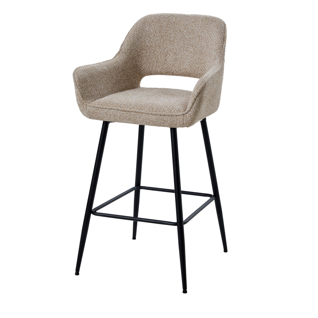 Set di 2 sgabelli da bar Fal Low Opulence color taupe PTMD