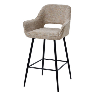 Set di 2 sgabelli da bar Fal Low Opulence color taupe PTMD