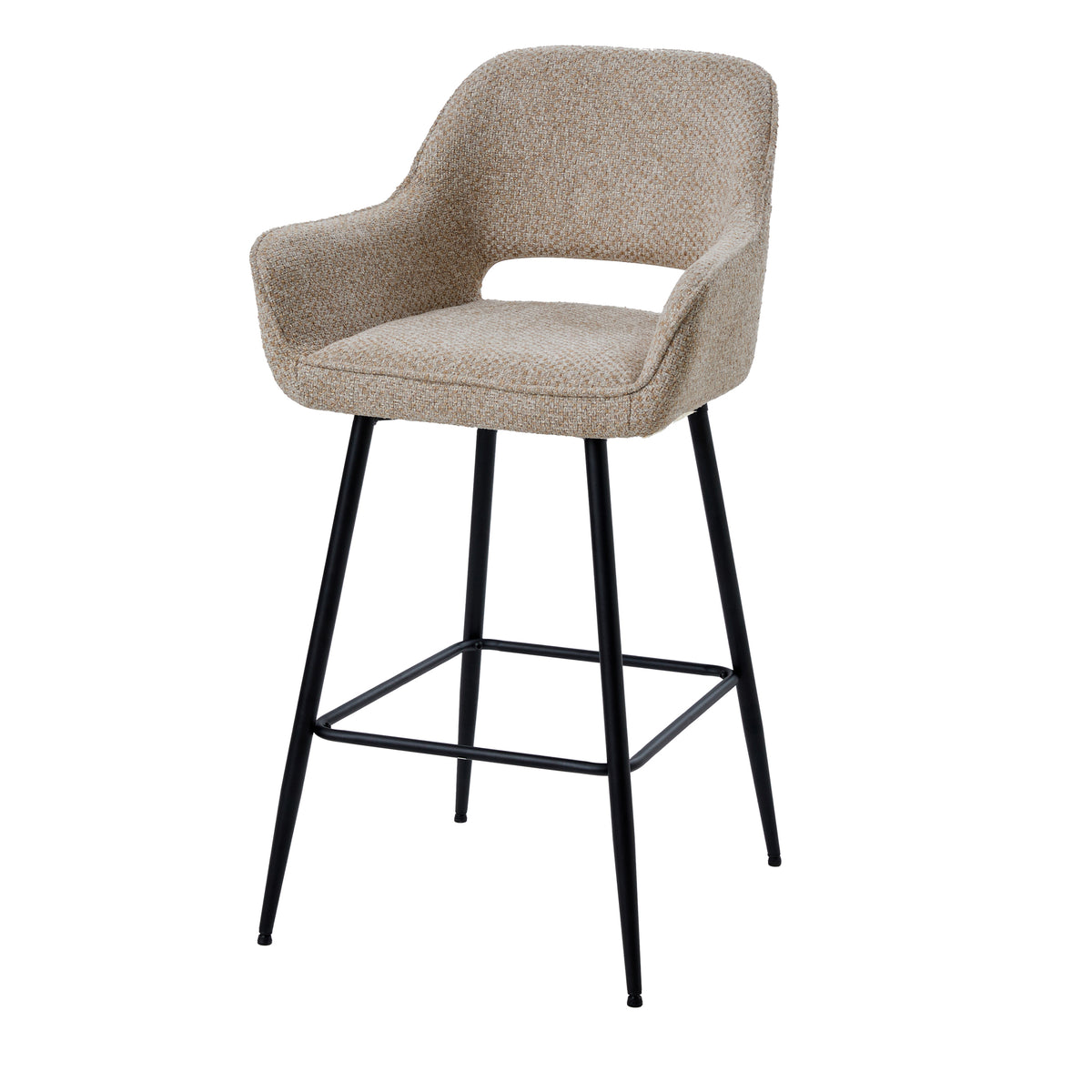 Set di 2 sgabelli da bar Fal Low Opulence color taupe PTMD