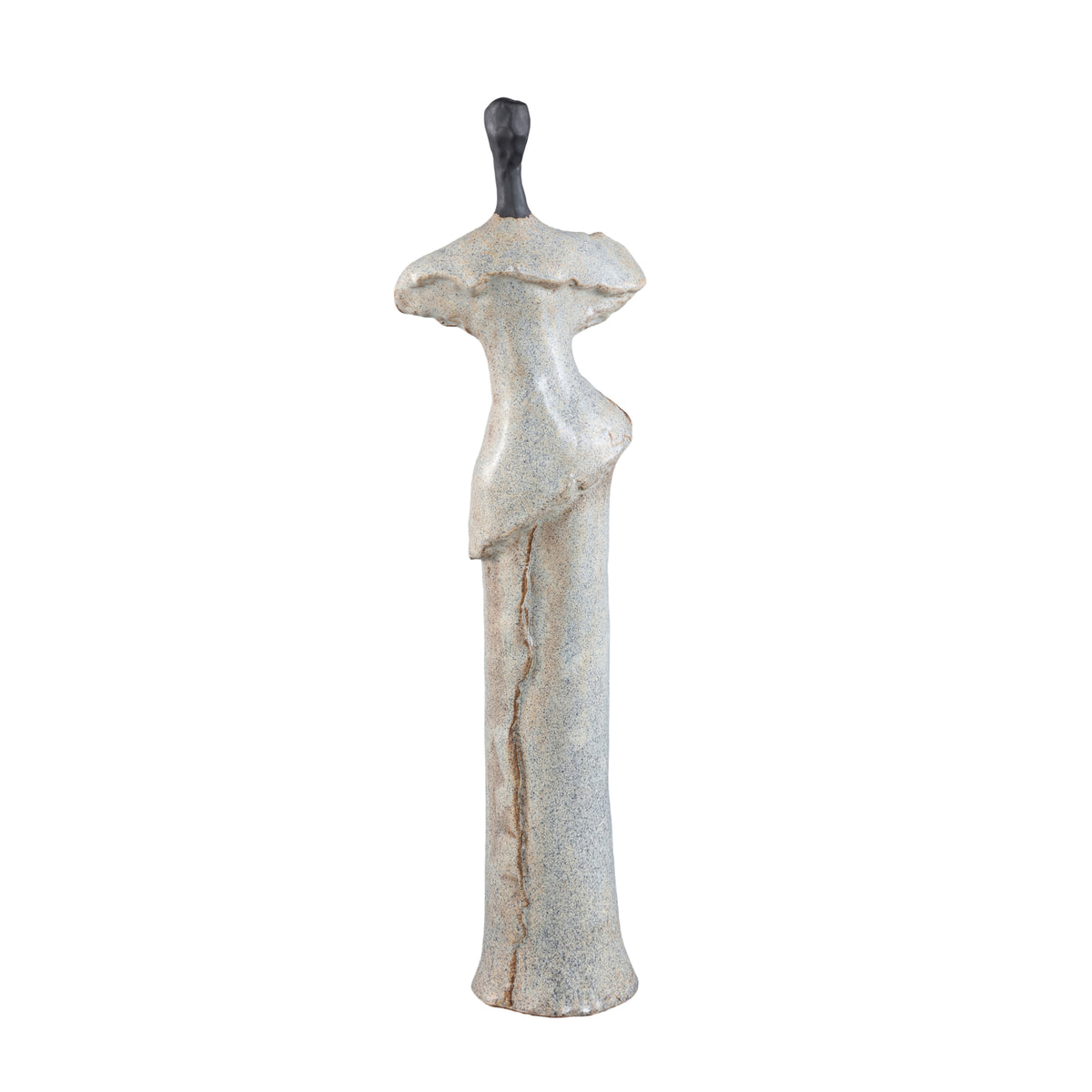 Roxey Beige Ornamento Alto in Ceramica a Forma Femminile S PTMD