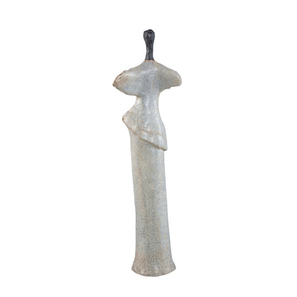 Roxey Beige Ornamento Alto in Ceramica a Forma Femminile S PTMD