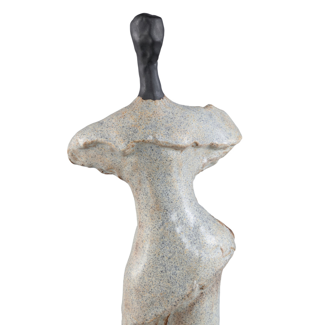 Roxey Beige Ornamento Alto in Ceramica a Forma Femminile S PTMD