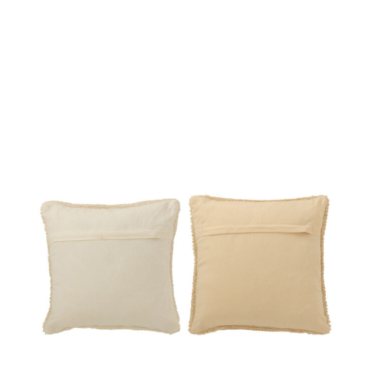 Set natalizio Plaid &amp; Cuscini natalizi HoHoHo Beige/Bianco J-Line