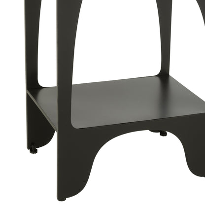 Scaffale Vyr in ferro nero a linea J