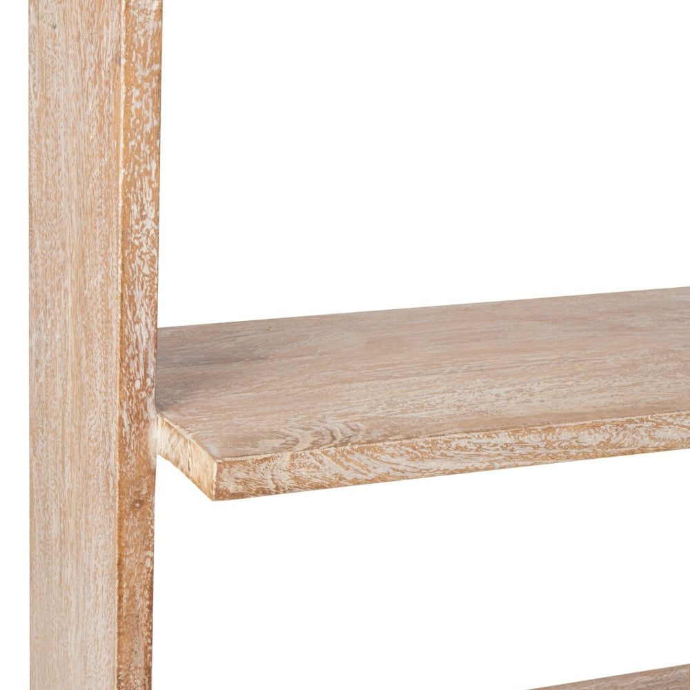 Libreria in legno di mango bianco sporco J-Line