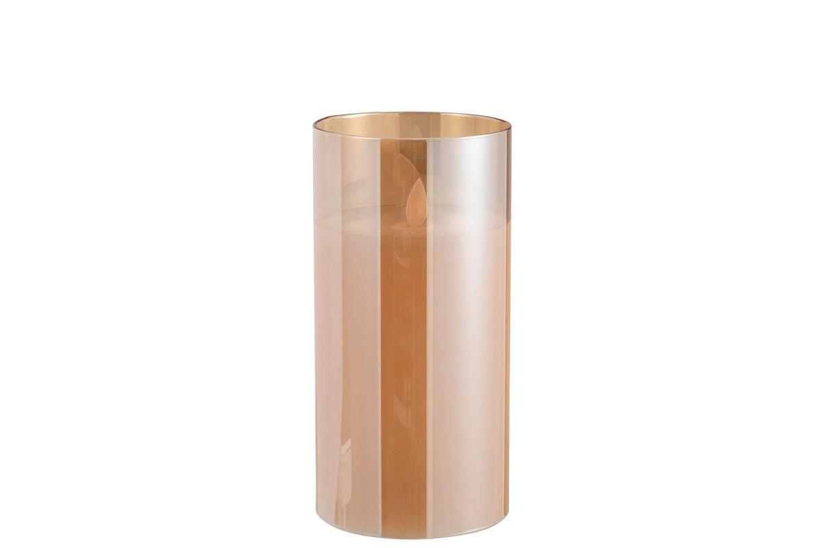 Lampada a LED Vetro Scintillante Oro Medio