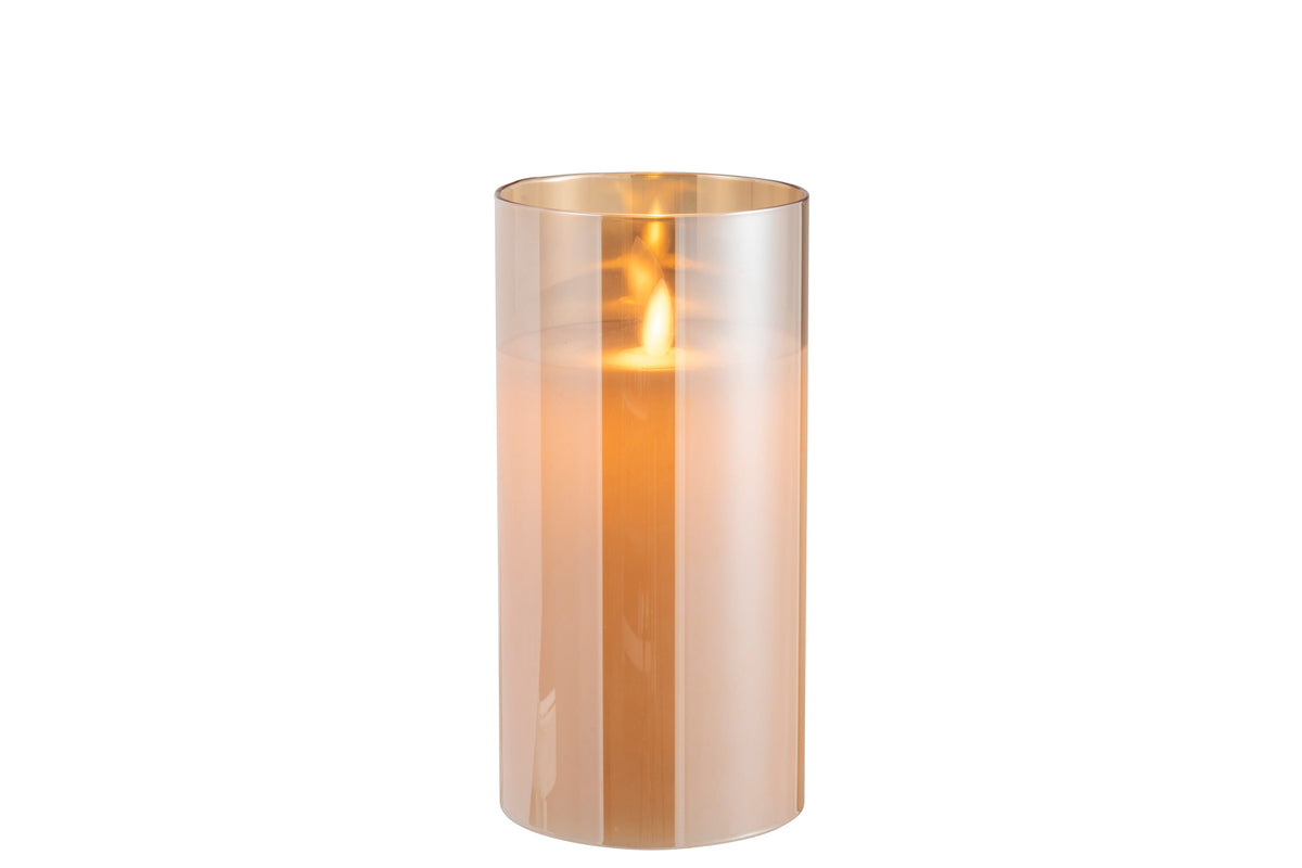 Lampada a LED Vetro Scintillante Oro Medio