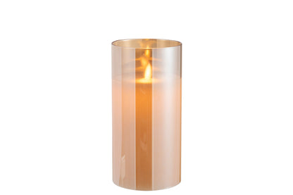 Lampada a LED Vetro Scintillante Oro Medio
