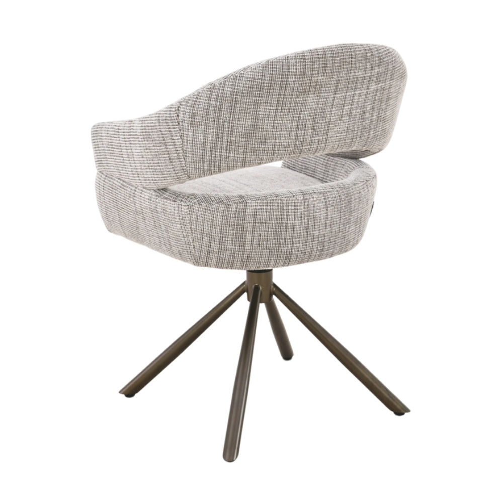 MUST Living Sedia da pranzo girevole Clooney Beige