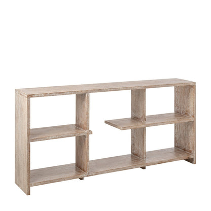 Libreria in legno di mango bianco sporco J-Line