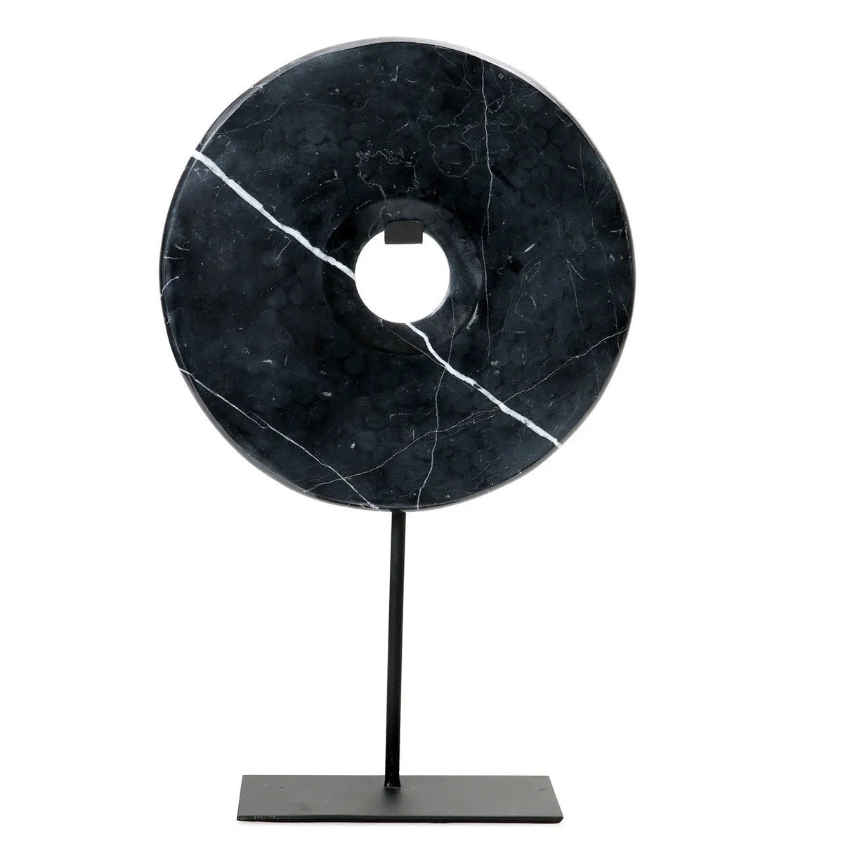 Il Disco di Marmo su Supporto Nero Large Bazar Bizar