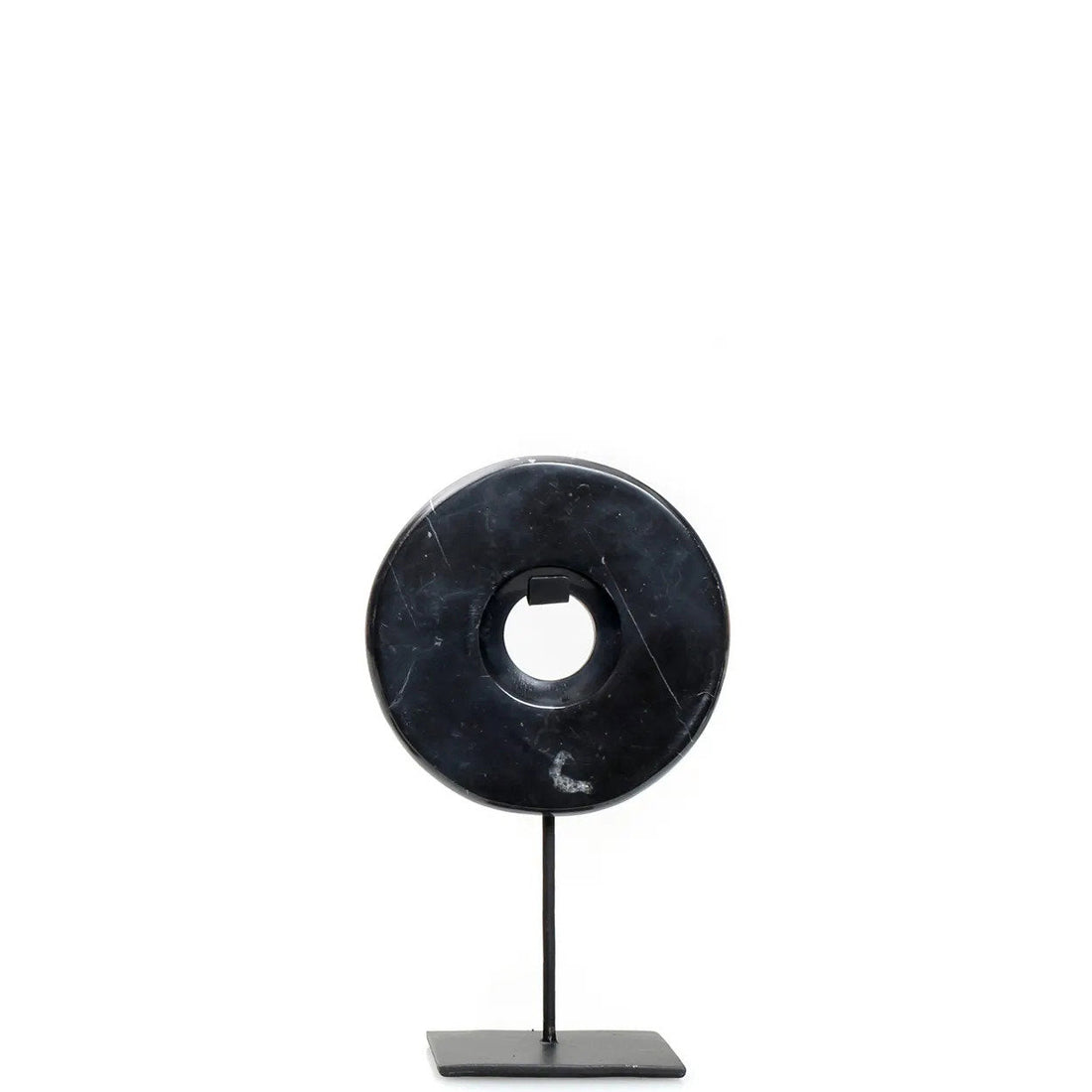 Il Disco di Marmo su Supporto - Nero - S