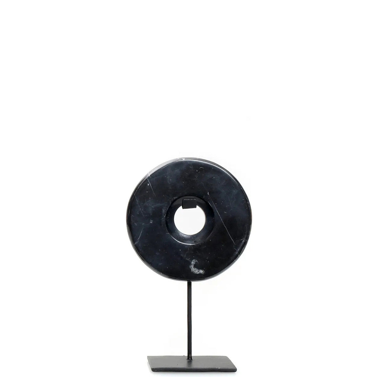 Il Disco di Marmo su Supporto - Nero - S
