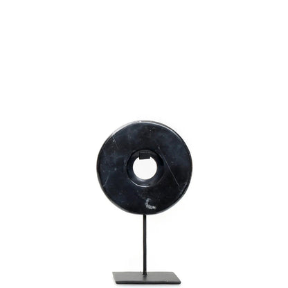 Il Disco di Marmo su Supporto - Nero - S