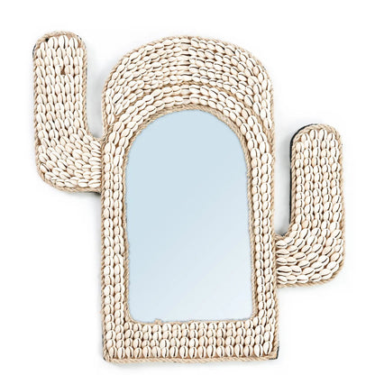 Lo specchio Cactus Shell - Bianco 40x38cm Bazar Bizar