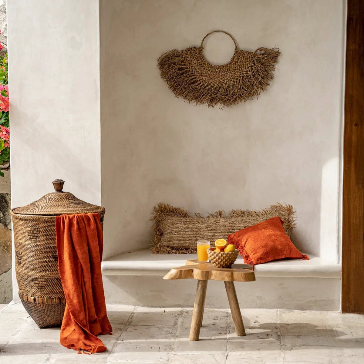 Cestino portabiancheria Colonial Marrone Naturale XL Bazar Bizar