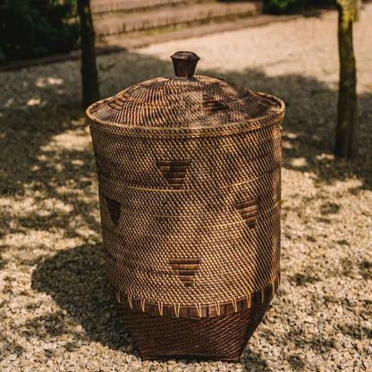 Cestino portabiancheria Colonial Marrone Naturale XL Bazar Bizar