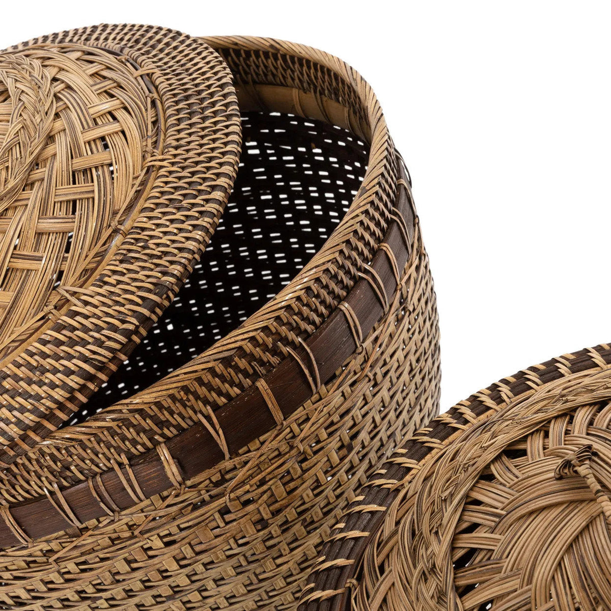 Cesto portaoggetti Colonial Storage marrone medio Bazar Bizar