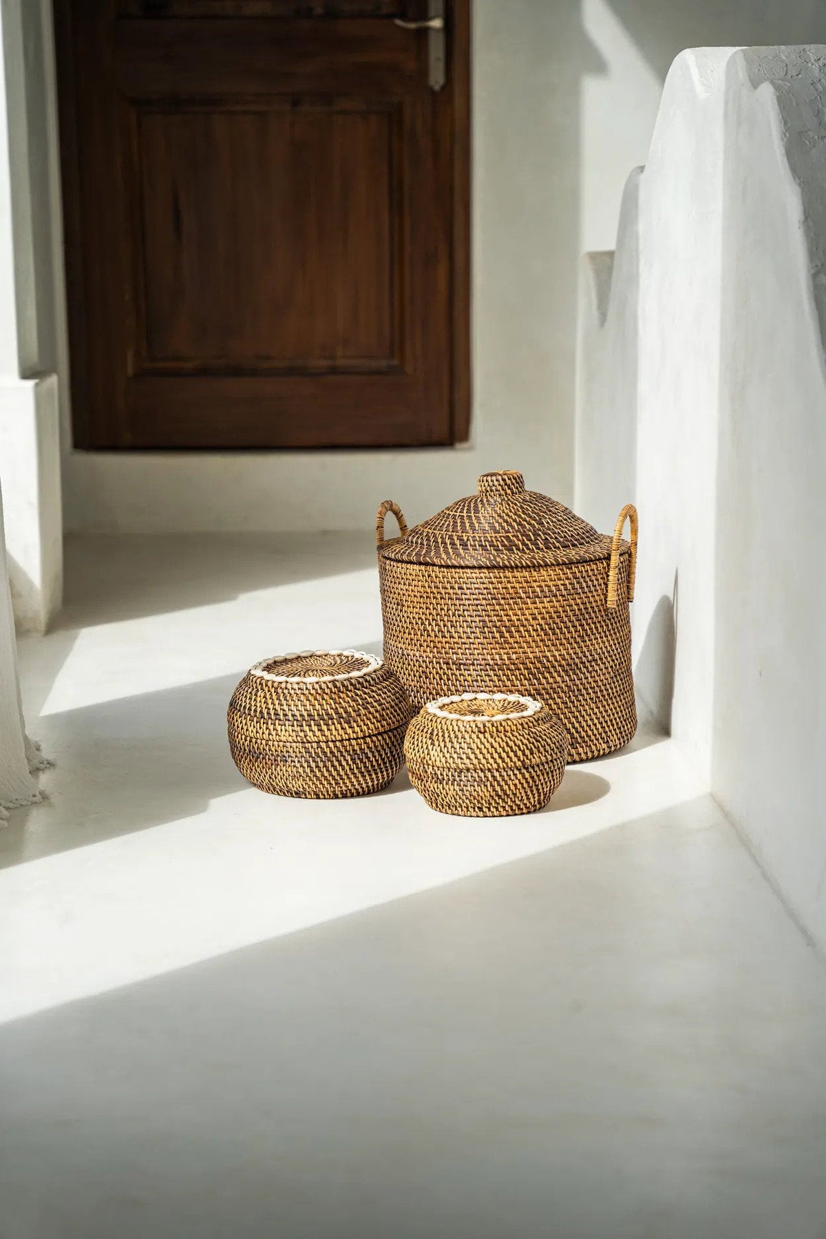 Il Cestino Peek-a-Boo Colonial Naturale Marrone Piccolo Bazar Bizar